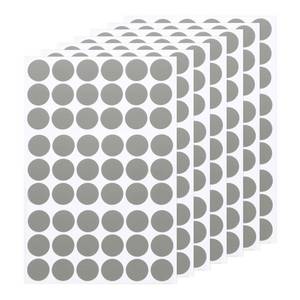 lot 2131 image: uxcell 7 Sheets378PCS Self Adhesive Screw Hole Stickers, 2.1cm0.83in PVC Screw Hole Covers Hole Stickers for Furniture Wood Cabinet Wall Desk Table Bookcase, Silver Grey