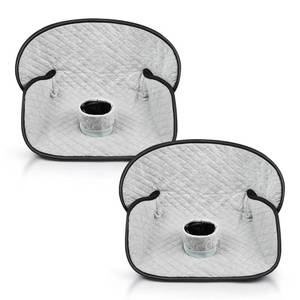 lot 2142 image: ADEQUL 2 Pack Car Potty Training Seat Protector, Waterproof Toddler Carseat Potty Training Cover, Piddle Pads and Liners for Baby,Washable Non-Slip Leak-Proof Potty Pee Protector (Gray)