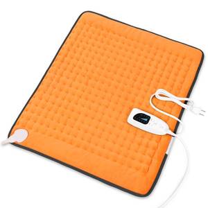lot 2152 image: Deepsoon Heating Pad,Electric Heating Pads for Back,Neck,Moist Heating Pad for Abdomen Shoulder Knee Legs,DryMoist HeatandAuto Shut Off,Motherfts Day Birthday for Men and Women,Orange Black,24x20 Inch