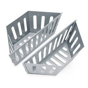 lot 3139 image: Stanbroil Charcoal Grill Basket - Set of 2 Barbecue Grilling Charcoal Holder Replacement for Weber 22in and 26in Charcoal Grills