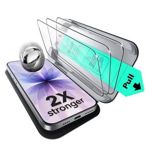 lot 4074 image: ESR 3 Pack for iPhone 17iPhone 16 Pro Screen Protector, Military-Grade Shatterproof, 9H Hardness, Full Coverage Tempered Glass with Ultra Fit Tray