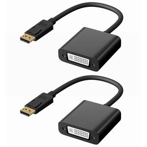 lot 4080 image: BMKZAYR DisplayPort(DP) to DVI Adapter, 2 Pack Gold-Plated Display Port to DVI Adapter (Male to Female) Compatible with Computer, Desktop, Laptop, PC, Monitor, Projector, HDTV