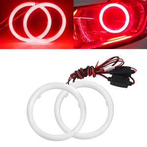 lot 4085 image: QasimLED 1 Pair 90MM Red Angel Eyes 60SMD COB LED Halo Ring for Car Motorcycles Driving Day Light Decorative DRL Warning Light 9-30V DC