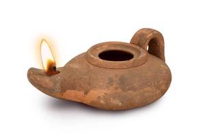 lot 4098 image: Herodian - Biblical Classic with Handle - Replica Ancient Clay Oil LAMP and Certificate of Authenticity Hanukkah-JudaicaChristian Gift - Handmade in The Holy Land