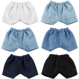 lot 4103 image: Bencailor 6 Pcs Short Doll Pants Clothes Shorts Smart Clothes Accessories for Christmas 8-12 Inch Dolls, 6 Colors (Style 2)