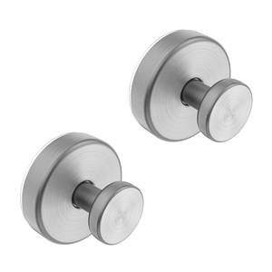 lot 4127 image: Hviiso Suction Cup Hooks for Glass Window, Mirror, Wreaths - Shower Hooks for Inside Shower, No Drill Towel Hooks for Bathrooms, Bath Robe Coat Looafh Hook for Hanging - Silver(2 Pack)
