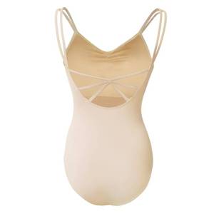 lot 6152 image: ROYAL SMEELA Women�s Camisole Dance Leotards with Adjustable Straps Ballet Costumes for Women Backless Ballet Dance Leotards Stretchy Bodysuit Beige size M