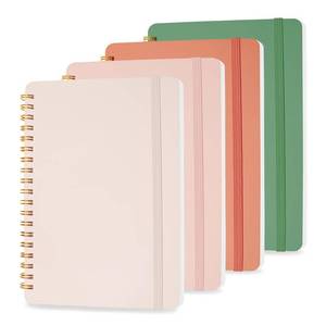 lot 6155 image: DMSVK 4 PCS Small Spiral Notebook 5x7, Spiral Journal Notebook, Notebooks for Work, Note Taking, School, Small Notebooks 5x7 with Strap, Cute Notebooks for Women 50 Sheets