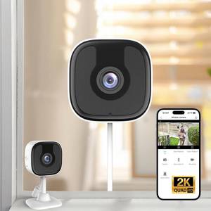lot 6198 image: 3MP 2K Window Camera, 2.4GHz and 5GHz WiFi Indoor Outdoor Camera for Home Security with AI Color Night Vision, Person and Motion Detection, 247 Recording, IP65 Waterproof, Works with AlexaGoogle Home