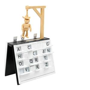 lot 6201 image: warmow PlayBookftd Hangman Game, Vocabulary Words Spelling Challenge Table Game, Playbook Board Game, 3D Printed Hangman Game, Book Board Games, Decorative Bookshelf Strategy Game