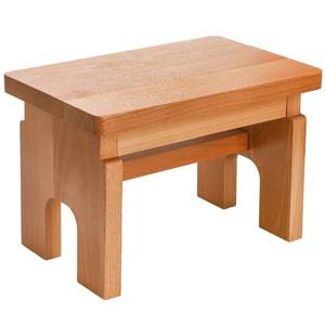 lot 6212 image: Covzoe Wood Step Stool, 7.5 Inch Small Non-Slip One Step Stool, Portable Bedside Stool for High Beds, Solid Footstool Potty Training Stool for Bathroom Sink, Kitchen, Bedroom