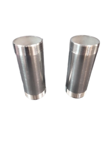 lot 6259 image: Stainless Steel Threaded Pipe Nipples Set of 2