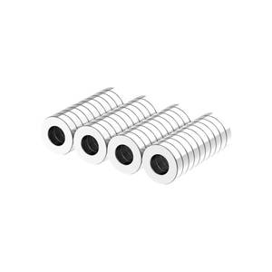 lot 6296 image: AlpysiaTech N52 Ring Magnets- 12in OD x 14in ID x 18in Thick - 40 Pack, Neodymium Magnet Ring, Round Rare Earth Magnet with Hole for Office, Home,Workshop,DIY Craft Projects