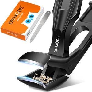 lot 6323 image: Toenail Clippers for Seniors Thick Toenails, Upgrade Angled Head Large Toe Nail Clippers for Men with Wide Jaw Opening, Sharp Heavy Duty Fingernail Clipper Cutter with Catcher Long Handle -Black