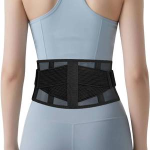 lot 6341 image: TitanGuard Ultra-Thin and Lightweight Back Brace for Lower Back Pain,Sciatica,Scoliosis,Slipped Disc- Breathable and Adjustable Back Brace Belt for Women and Men under clothes,Black.