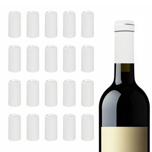 lot 11176 image: PATIKIL PVC Heat Shrink Cap 30x60mm, 120 Pcs Bottle Sealer Wine Shrink Wrap Caps for Wine Cellars Home Use Party Favors Oil Bottles, White