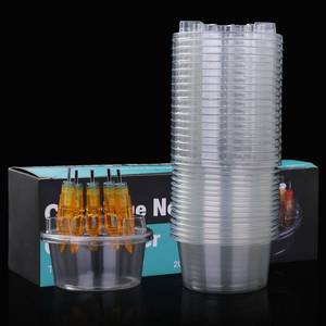 lot 11199 image: 20PCS Disposable Tattoo Cartridge Needle Cup Holder Transparent Tattoo Needle Holder Plastic Ink Rinse Cups Circle Stand Tattoo Cartridge Tray