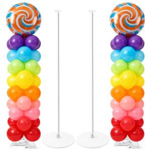 lot 11209 image: Tamodan 2026 Upgraded and Reinforced Balloon Column Kit Set of 2, 79 Inch Balloon Tower Reusable Metal Spiral Design, Balloon Stands for Floor Weddings, Baby Showers and Balloons Not Included.