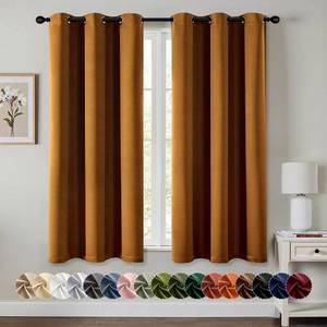 lot 11213 image: MIULEE Blackout Curtains for Bedroom Living Room 2 Panels, Thermal Insulated Room Darkening Drapes Grommet Noise Reducing Light Blocking Window Treatments 54 Inches Long 40x54 Inch Gold Brown