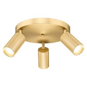 lot 11234 image: FEMILA 53in Track Lighting Fixtures Ceiling, 3000K LED Track Light Ceiling, Bulb Included, Brushed Gold Finish, GU10 Base, 4FS84TL-6 BG