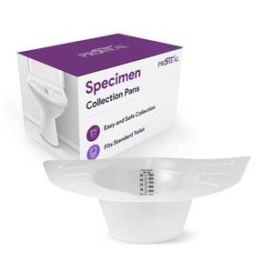 lot 12011 image: Urine Hats for Toilet - Reinforced Ribbing Stool Sample Collection Kit - Standard Fit Urine Collection Hat for Toilet - Specimen Collector Urine with Durable Materials - 2 Pack