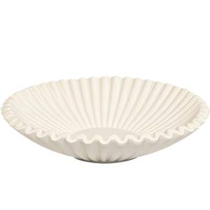 lot 12020 image: OGANGART Beige Small Decorative Bowl for Home - Stylish PurseKey Bowls for Entryway Table - Coffee Table Bowl - Artificial Resin Centerpiece Bowls