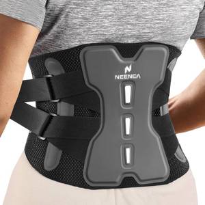 lot 12054 image: NEENCA Back Brace for Lower Back Pain Relief with Bionic Support System, Adjustable Lumbar Support Belt for Men and Women with Lumbar Pad, Soft Breathable Mesh for Herniated Disc, Sciatica, Scoliosis...