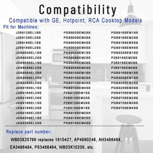 lot 12080 image: Updated WB03K10303 Stove Knobs Replacement for GE Profile Cooktop and Oven Range, Heavy-Duty Metal Burner Control Knobs, Fit WB03K10208, AP4980246,1810427, etc 5 Packs (Not Universal)