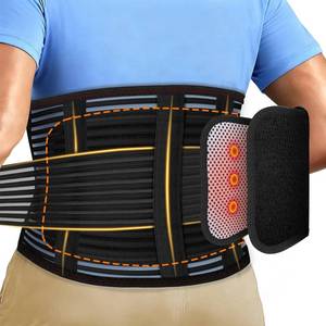 lot 12082 image: ChromaBloom Back Support for Low Back Pain, Waist Support Back Support belt, for Scoliosis and Lumbar Disc Herniation, Thin Mesh Fits the Waist and is Suitable For Men and Women (Black, XX-Large)