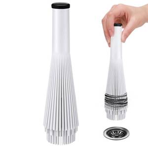lot 12096 image: Feekoon 1 Pack Lint Trap for Washing Machine Utility Tub and Sink Drains, Laundry Lint Catcher with Rubber Plugs, Hair Catcher, Compatible with 1. 5ftftand 1. 75ftft Drain to Prevent Clogs in Plumbing