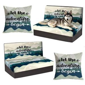 lot 12123 image: BBSET 6pcs Rv Dinette Cushion Covers Stretch Washable Rv Cushion Slipcove Replacement for Camper Car Bench, 2 Pillowcase, 2 Backrest and 2 Bench Covers (Forest)