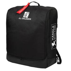 lot 12125 image: J.L. Childress Padded Compact Travel Stroller Bag for Airplane - Fits Most Compact-Fold Single Baby Strollers, AirTag Compatible, Black, Expands from 21inW x 23inH x 7inD to 21inW x 23inH x 11inD
