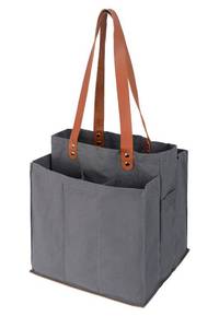 lot 12142 image: Alex Virtue Reusable Grocery Bags for Heavy Duty,Tote Bags Bulk,Foldable Shopping Bags,Utility Multipurpose Tote (Grey)