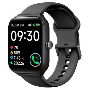 lot 12151 image: TOOBUR Smart Watch for Men Women Alexa Built-in, 1.95in Fitness Tracker with AnswerMake Calls, IP68 WaterproofHeart RateSleep Tracker100 Sports, Fitness Watch Compatible Android iOS (No Charger)
