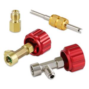 lot 12162 image: Lichamp R134a Can Tap, Automotive Self Sealing and Puncture AC Freon Can Tap 134a Adapter Fittings, TA02
