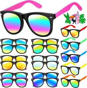 lot 12395 image: GINMIC Kids Sunglasses Bulk, Neon Sunglasses Party Favors with UV400 Protection, Boys and Girls, Party Favor For Kids, Birthday Graduation Party Supplies, Beach, Pool Party Favors