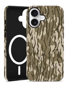 lot 12404 image: Jusy Compatible with MagSafe Camo Pattern Phone Case for iPhone 17, Camouflage Design iPhone Cover with Wireless ChargingMatte - Vertical Stripes