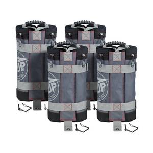 lot 13461 image: E-Z Up� Deluxe Weight Bags - 4 pack CanopyShelter weight bags  45 lb  Gray and Black