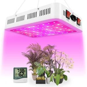 lot 13465 image: NAILGIRLS LED Grow Light, 600W Grow Lamp for Indoor Plants Full Spectrum Plant Growing Light Fixtures with Daisy Chain Temperature Hygrometer