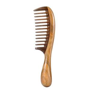 lot 14022 image: Louise Maelys Hair Comb Wooden Wide Tooth Combs for Curly Hair Detangling Sandalwood