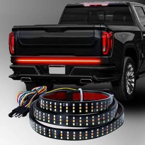 lot 14027 image: DOXMALL 60 Inch Tailgate Light Bar Triple Row 432 LED Chips with Red Brake White Reversing Sequential Amber Turn Signals Light for Pickup Truck (60in Triple Row)