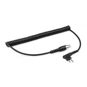 lot 14446 image: BANDARICOMM 2-Pin to 5-Pin Coil Cord Cable for Motorola Two Way Handheld Walkie Talkie and Radio Headsets