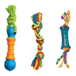 lot 14471 image: Petstages Orka Mini Dental Dog Chew Toys - 3 Pack