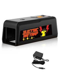 lot 14475 image: G-Jyuncyou Electric Rat Trap Indoor for Home - Electronic Rat Trap with High-Power Shock and Removable Plate, Safe and Effective Big Rats Zapper for Garage, Basement, Indoor Use 1PC