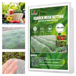 lot 14489 image: Garden Netting, Jevrench Durable Ultra Fine Garden Netting, Garden Plant Cover Row Cover Makes Plants, Vegetables, Fruits, and Flowers Grow Better (13ft x 16ft)