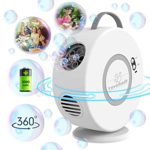 lot 15415 image: Bubble Machine for Kids Toddlers, 90° 360° Rotatable Automatic Bubble Blower 4000 BubblesMin, Bubble Maker for 3 4 5 6 7 8 Year Old, Easter Christmas Birthday Outdoor Wedding Party Gifts