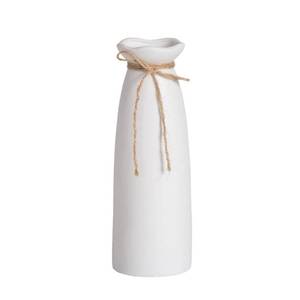 lot 19308 image: White Ceramic Vase-Flower Vase Dried Flower Vase for Modern Home Decor, Fit for Foyer Living Room Fireplace Bedroom Kitchen,Decent Gift, 8.27in H