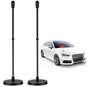 lot 20110 image: Otoolling 2 Pcs Magnetic Flag Holder for Car 10.4 Inch Flag Poles with Magnetic Base Mount for Trucks Vehicles Flagpole Supplies(Spring Pole)