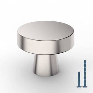lot 20115 image: KNOKLOCK 10 Pack Kitchen Cabinet Knob Brushed Satin Nickel Round Dresser Knobs Drawer Knobs Kitchen Cabinet Hardware Knobs for Dresser Drawers