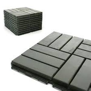 lot 5067 image: Acacia Wood Interlocking Deck Tiles Set